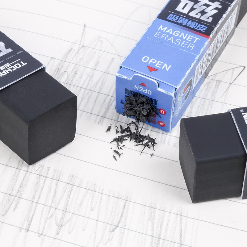 Cool Creative Eco-Friendly Magnet Rubber Magnetic Eraser Children's Fun Eraser  School Students Stationery