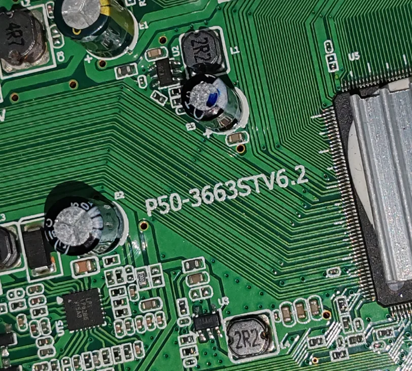 P50-3663STV6.2 три в одном, материнская плата для телевизора, реальные фотографии, хорошо Протестировано на 36 -- 40 в 600 мА
