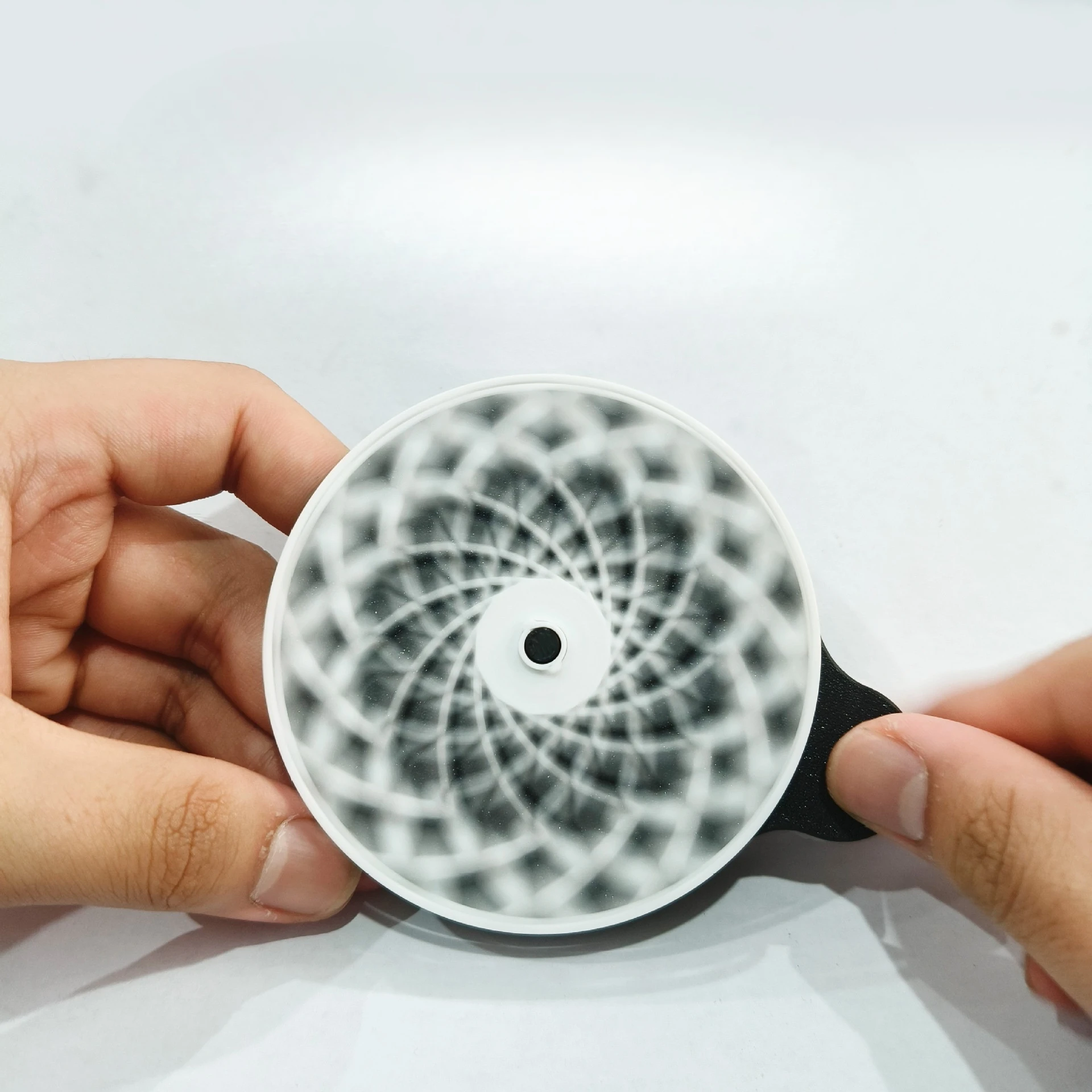 ABS Dynamic Decompression Toys Simple Fashion 3D Printed Spiral Toys Funny Creative Psychedelic Gear Stress Relieving Toy Model