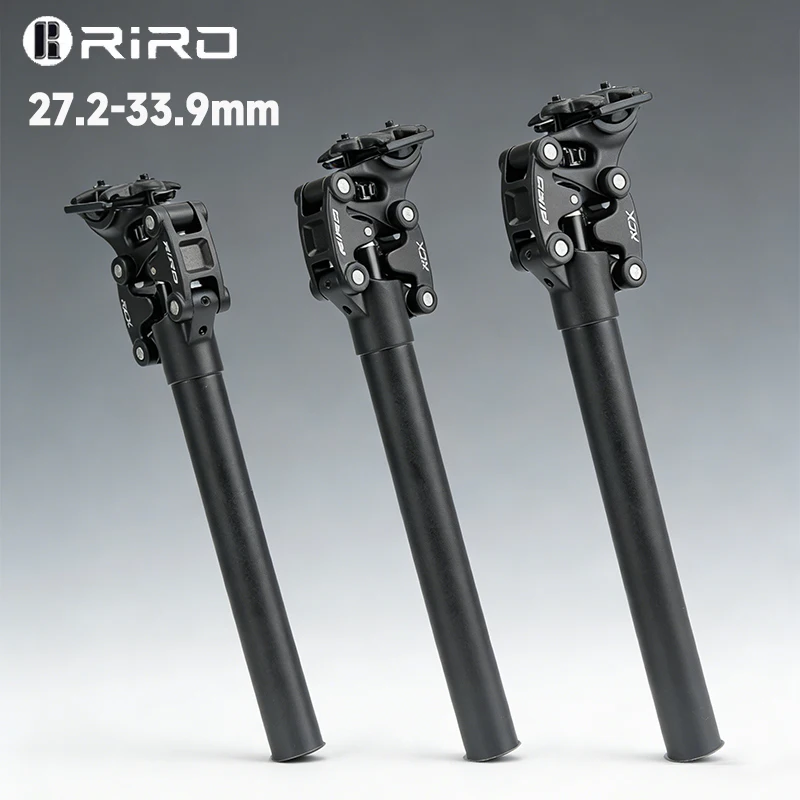 

RIRO Suspension Bike Seatpost 27.2/30.8/31.6mm Dropper Bicycle Seat Tube 50mm Travel Shock Absorber Seat Post for MTB Road Bike