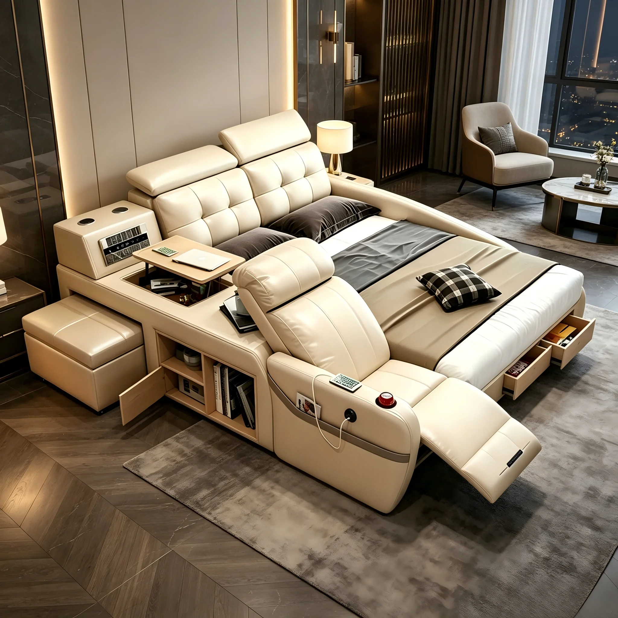 MS-Couch Electric Recliner wit - Tech Queen ulasan dan harga
