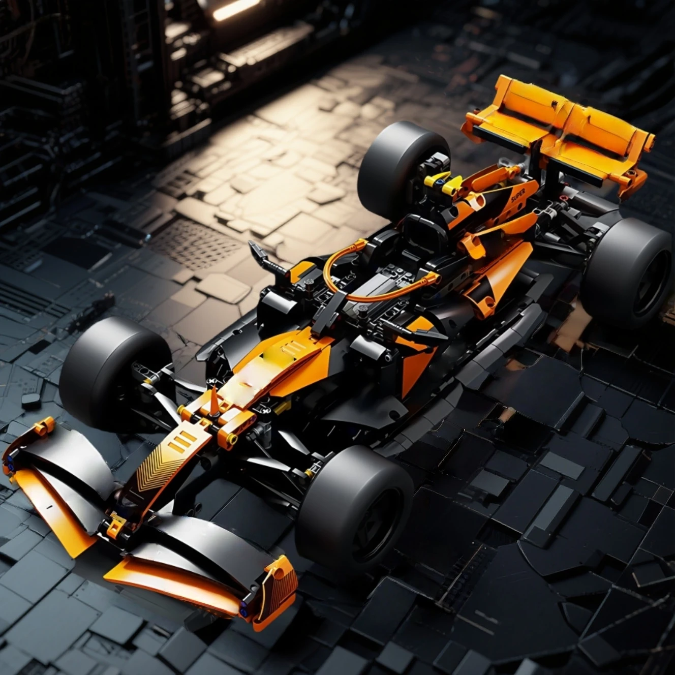 

1200+PCS Racing Car Building Blocks Set, 1:10 Scale Formula Model Kit | Collectible DIY Toy for Kid Teen & Adults Gift Boy Girl