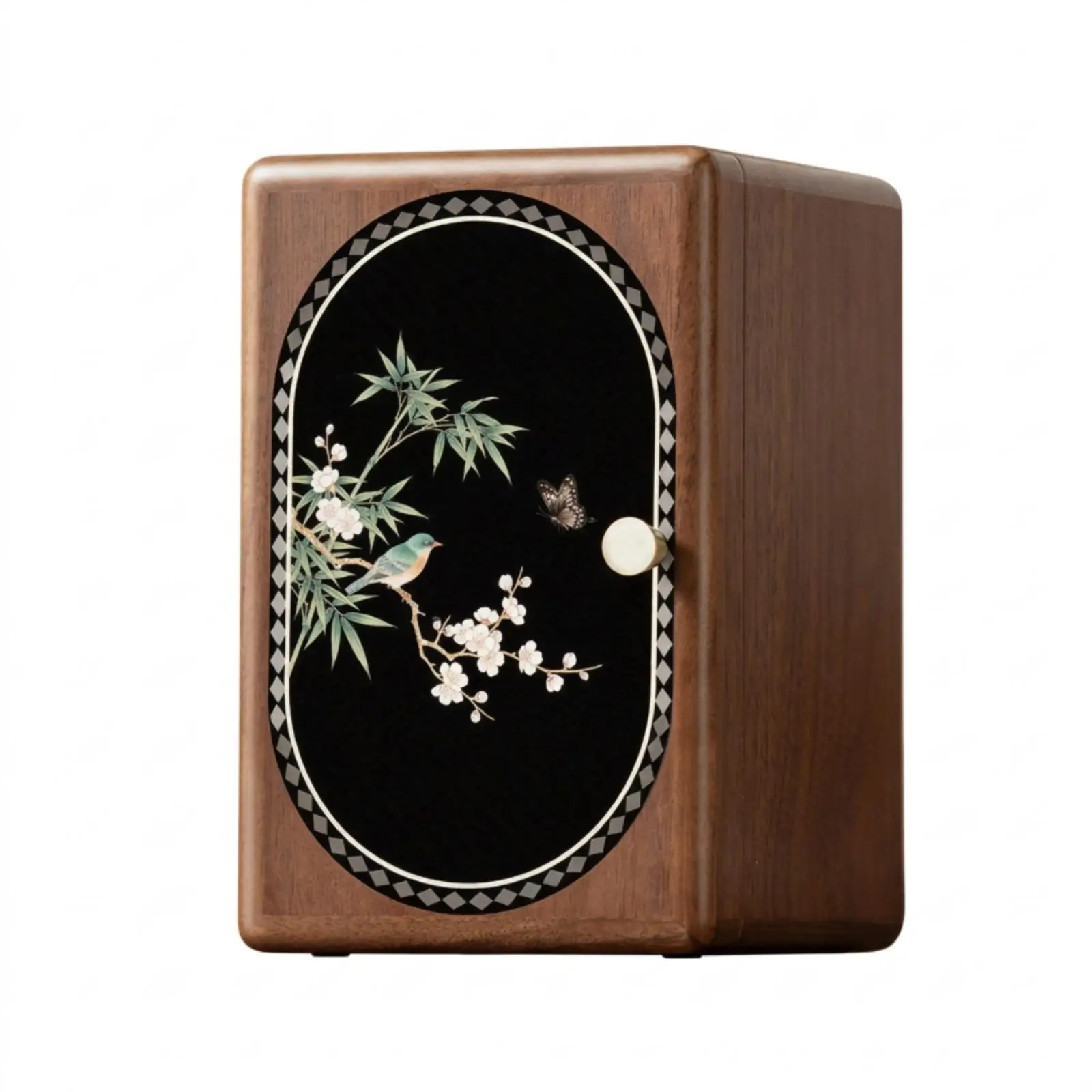 Multi Layer Wooden Jewelry Organizer Box with Flannel Interior for Women Accessories Display and Storage Home Decor