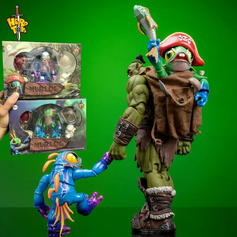 

НОВИНКА В НАЛИЧИИ Hero Toys VVOVV Murloc с сумкой 15 см Фигурка Игрушки Кукла Модель Adventurer World Русалка Рыба Человек Игрушка