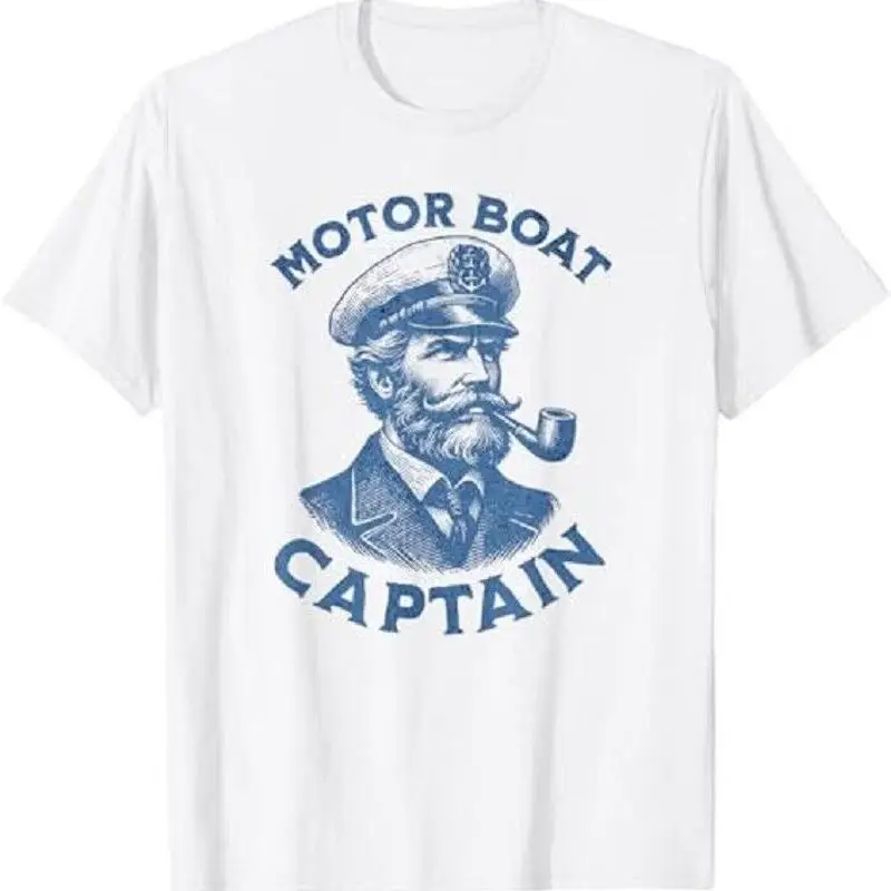 

Funny Motor Boat Captain T Shirt