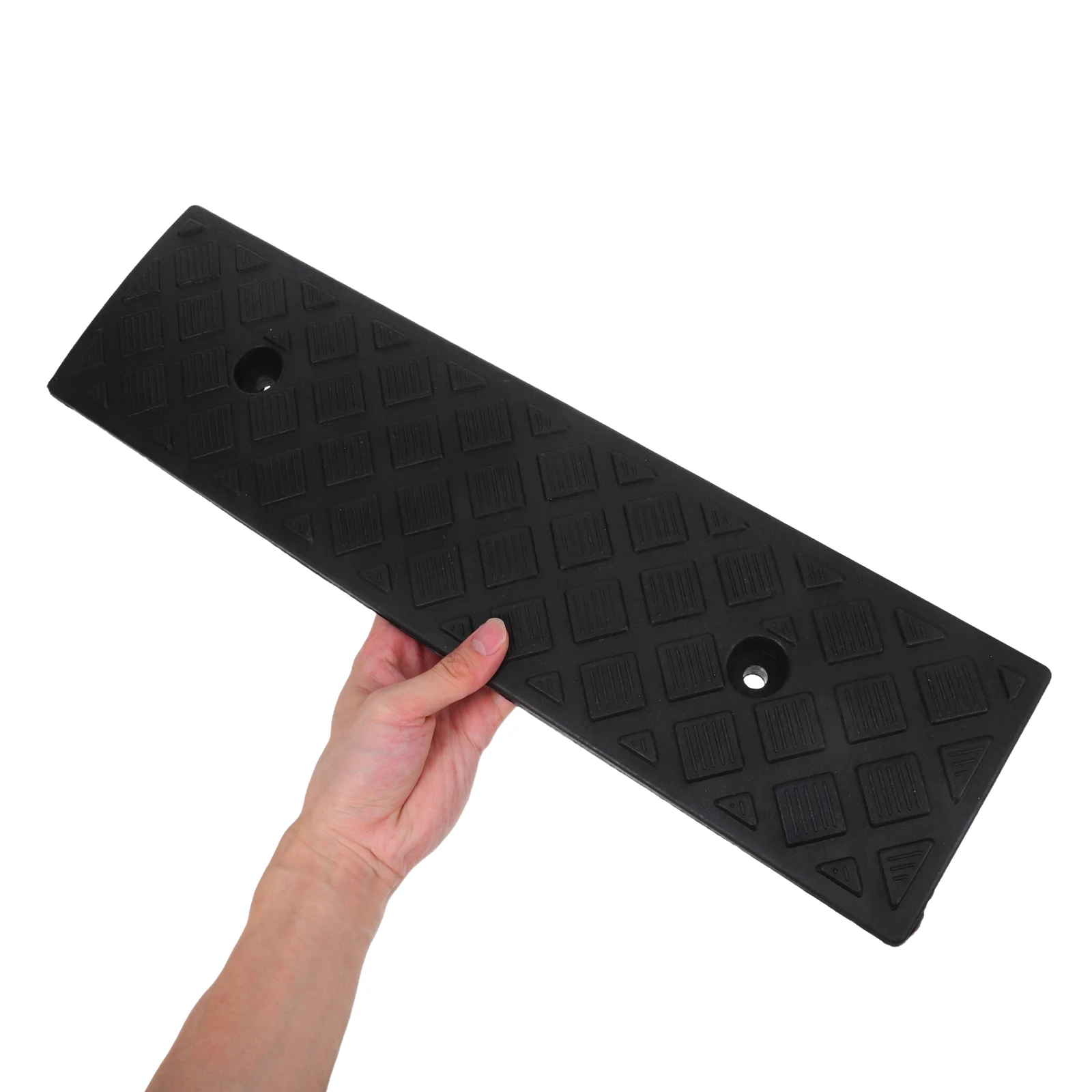 

2pcs Rubber Car Ramps Heavy Duty Sturdy Wheel Vehicle Driveway ATV Truck Scooter Cable Protector Durable Textured