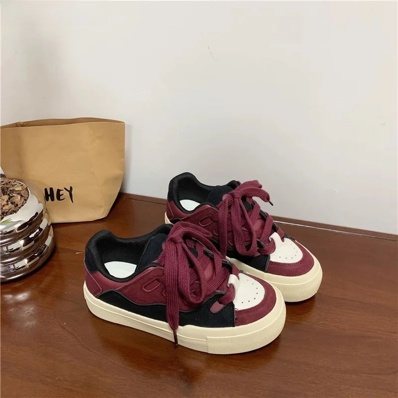 

FAD Z Original Женские повседневные кроссовки на толстой подошве, осенняя новинка 2025 года, с цветовыми блоками, синие