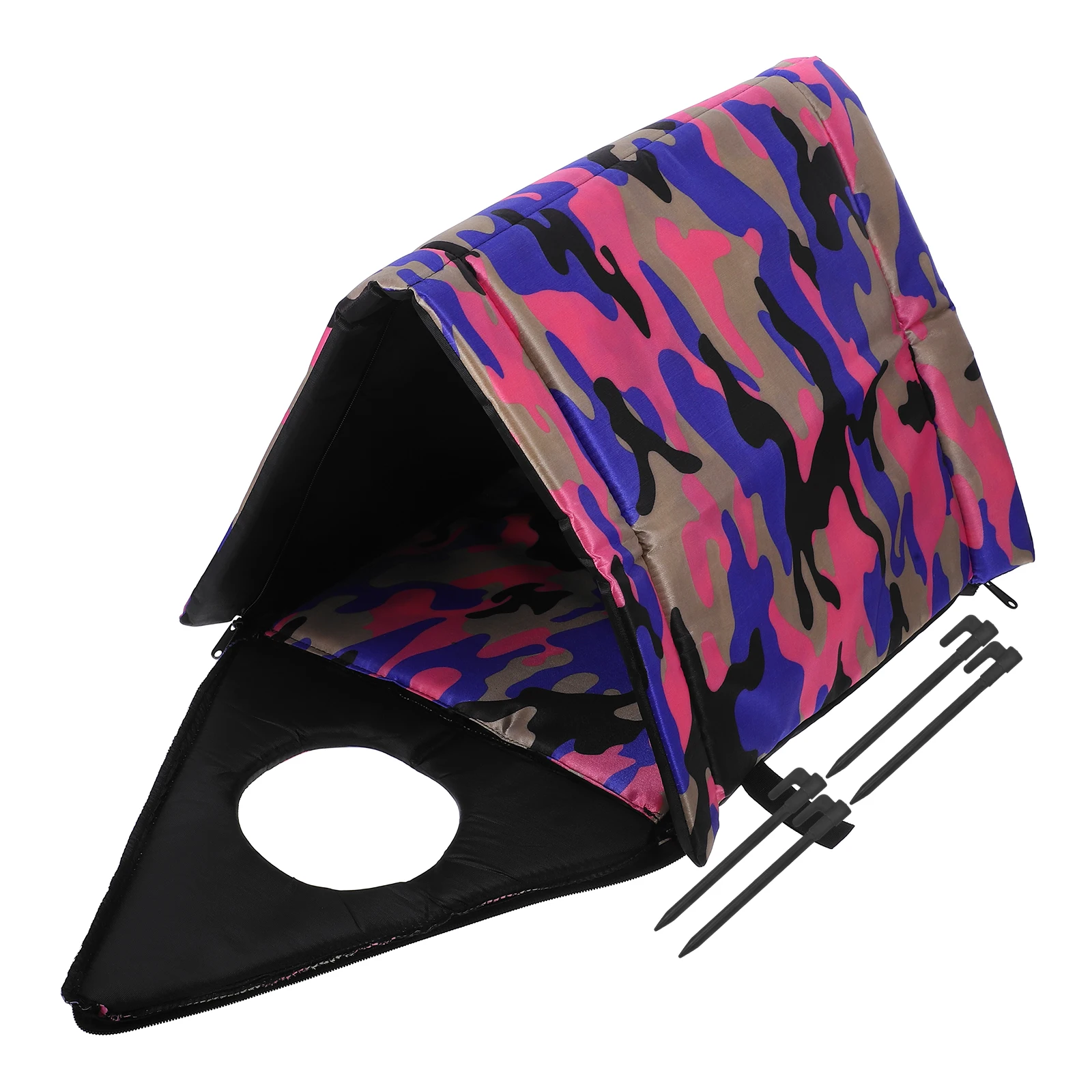 

Outdoor Cat For Weatherproof Insulated Shelter Waterproof Warm Cozy All-Season Use Small Animal Kennel Pet Hut