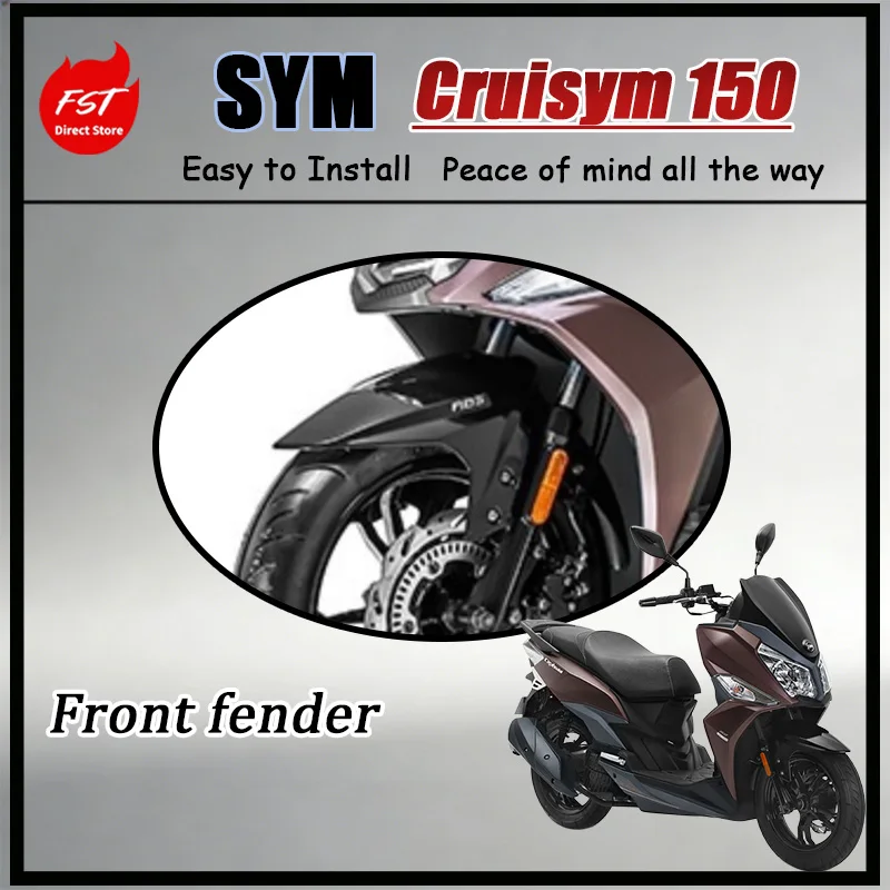 FOR Heavy Duty ABS Front Mudguard for SYM Cruisym 150 180 XS150T-9 Wheel Splash Shield Modification Accessory