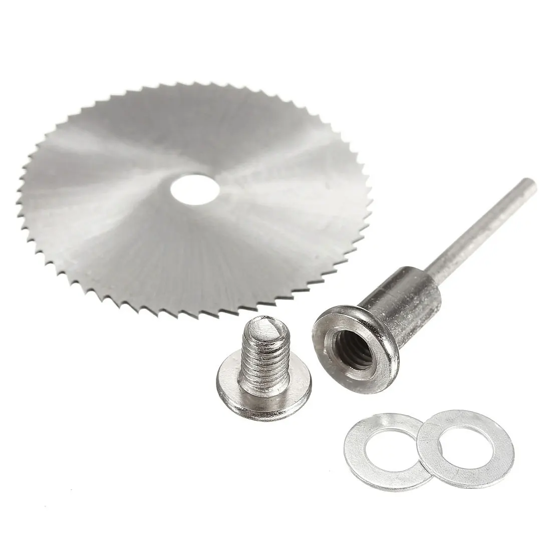 5 pezzi lama per sega + 1 mandrino HSS utensile rotante 22 25 32 35 44mm dischi per sega circolare dischi da taglio Set di ruote per utensili rotanti con taglio in metallo