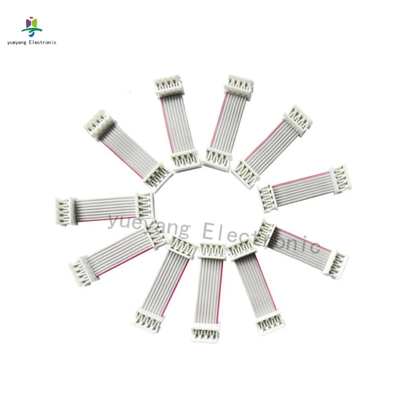 White IDC Connector Picoflex Wiring Harness Socket Flat Ribbon Cable Assembly 300mm 4P 6P 8P10P 12P 14P 16P 18P 20P 24P 26P