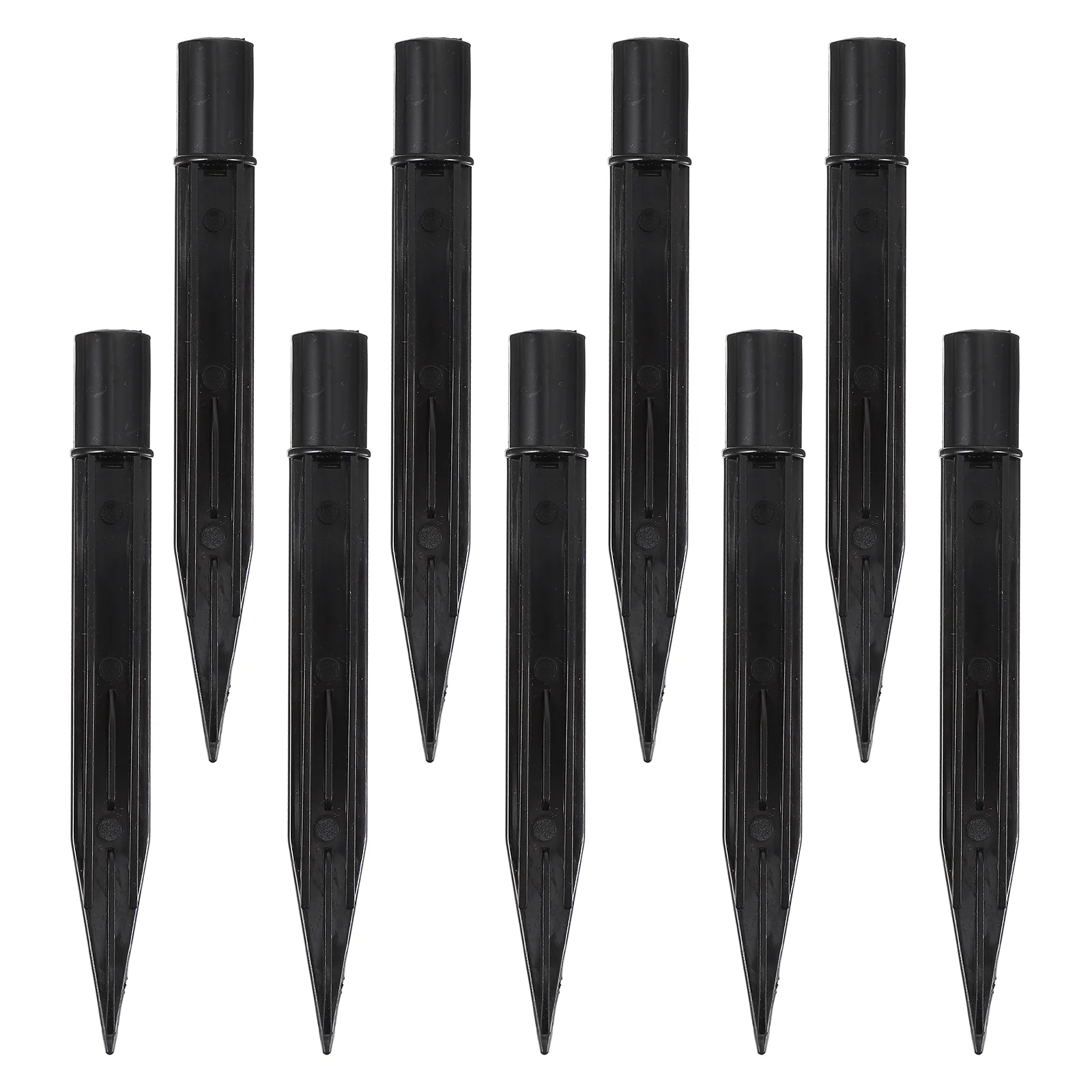 10 ชิ้นด้านนอก Land กลางแจ้งพลังงานแสงอาทิตย์ไฟเปลี่ยน GROUND Stake Dandelion สีดํา SPIKE