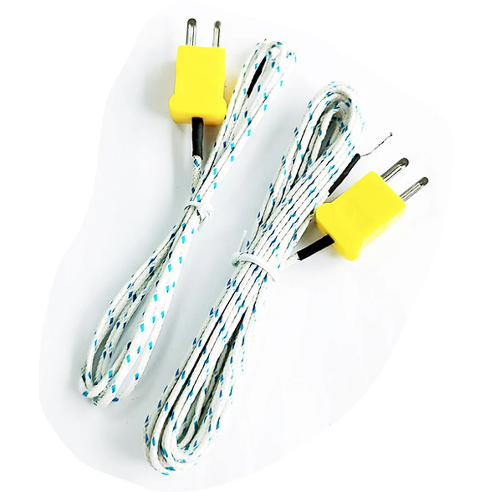 K Type Thermocouple Probe Temperature Sensor High Temperature Resistant 1m 3m -50~400℃ Exposed Junction Surface Measuring Cable