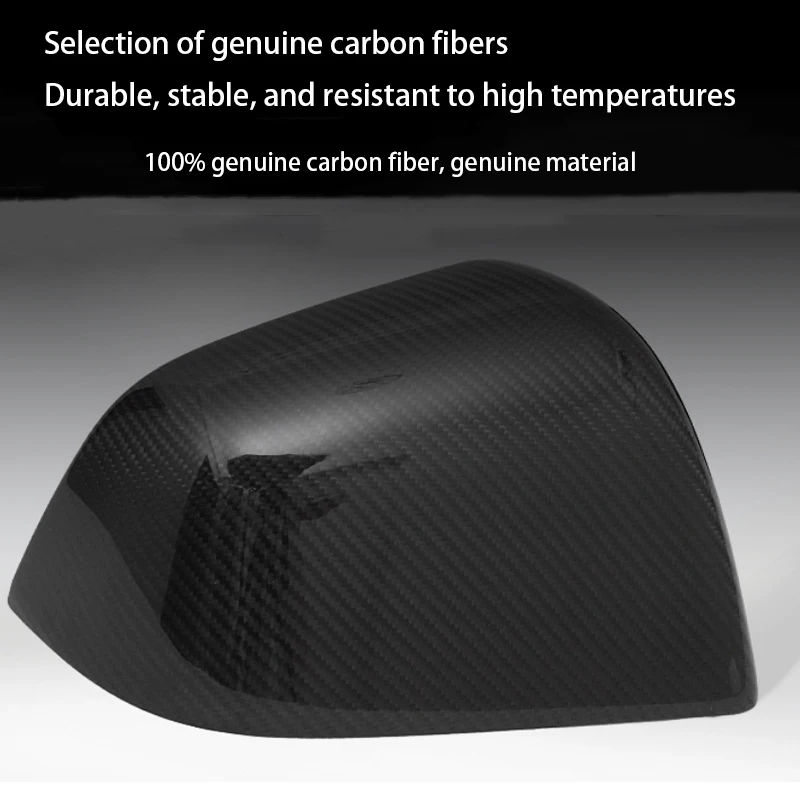 Carbon Fiber Car Paste Side Door Mirror Cover For Tesla Model3/Y/X/S Auto Exterior Accessories Carbon Fiber Sides Rearview Cover