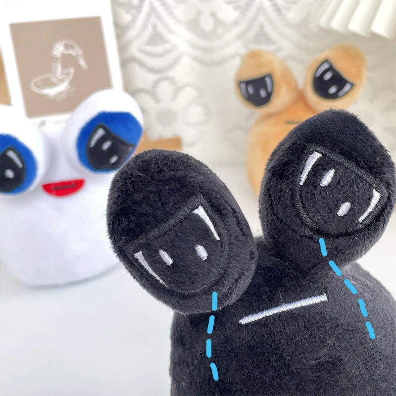 Game My Pet Alien Pou Plush Keychain Plush Doll Toys Furdiburb Emotion Big Eyes Alien Pendant Pou Keyring Backpack Charms Gifts