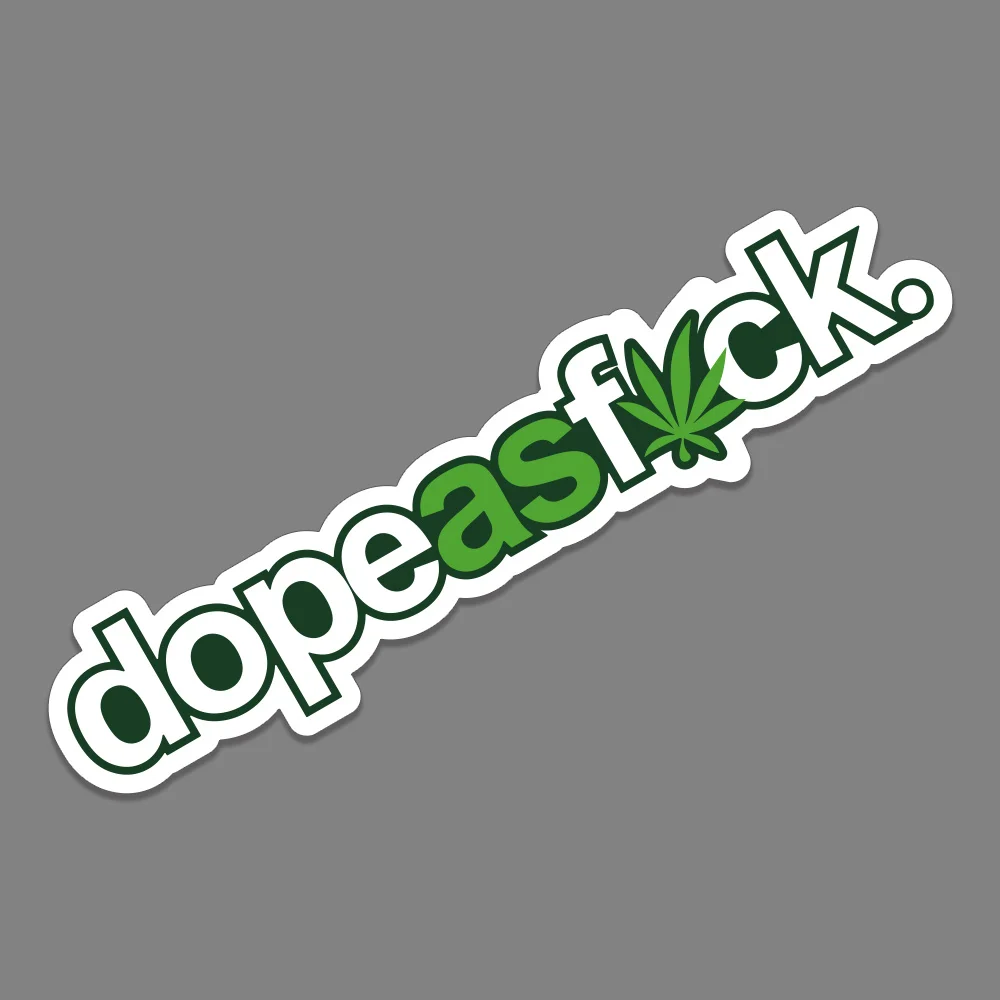 

20x4.5см Забавная автомобильная наклейка в стиле Weed: виниловые ПВХ-декали для окон, кузова, стен, ноутбуков, аксессуары для автотюнинга