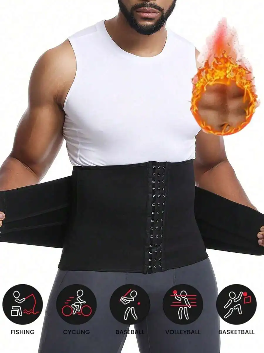 

Mens Fitness Waist Trainer Belt For Abdominal Shaping And Sweating During Exercise