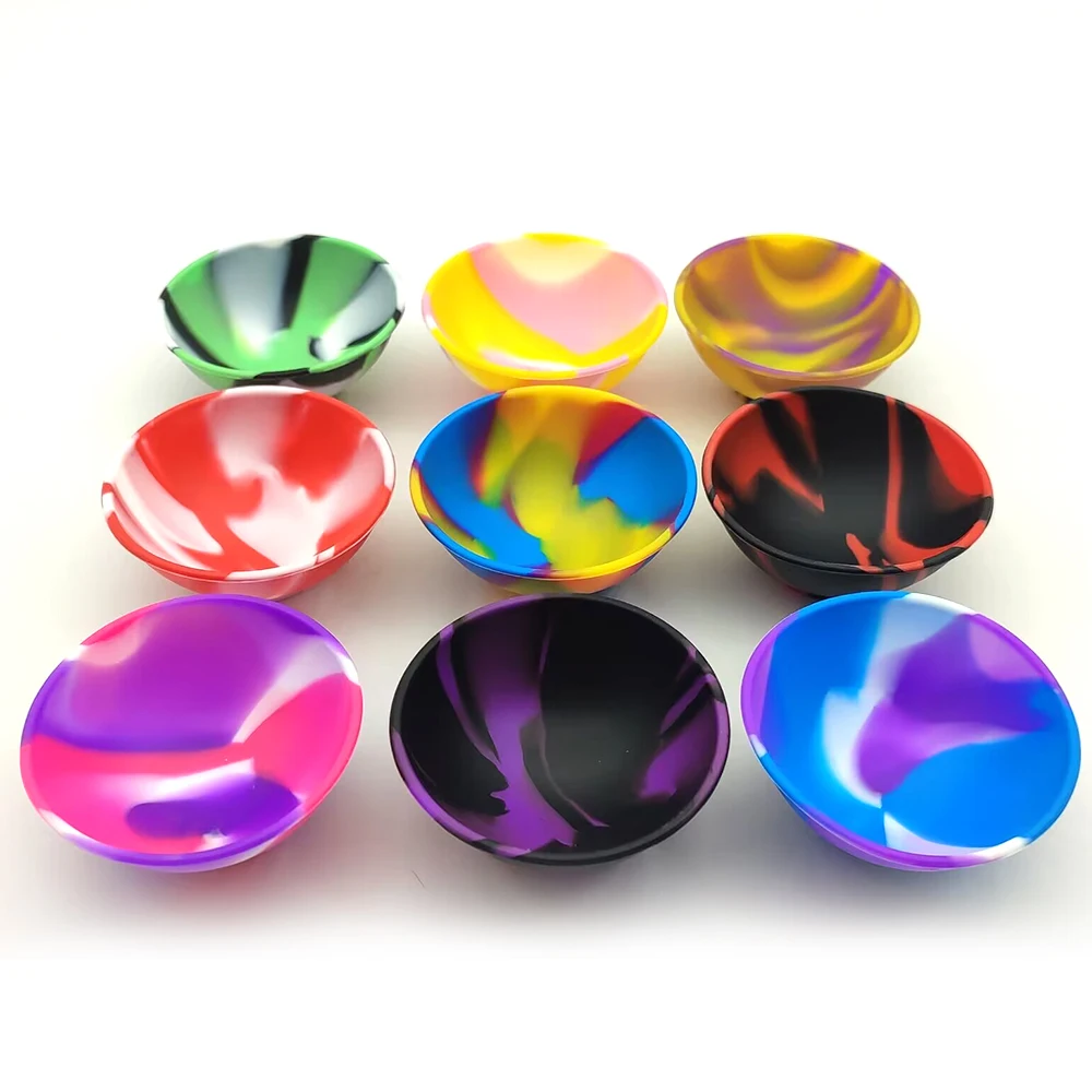 10Pcs Silicone Bowl 67mm Kitchen Mini Bowl Storage Box Container Jar Tobacco Herb Smoking Accessories Smoke Tool For Grinder