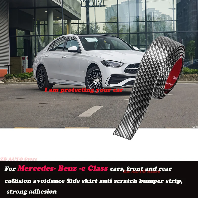 

Strong adhesive bumper strip, front and rear lip side skirts, collision and scratch resistant suitable For Mercedes Benz c Class