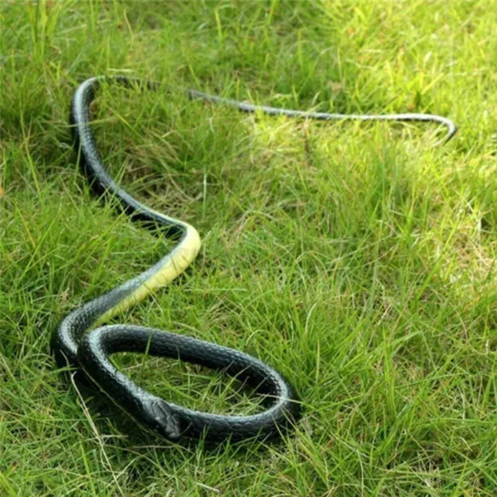127cm 5-Types Snake Simulation Anaconda Fake Realistic Rubber Toy Scary Halloween To Scare Birds Props Prank Trick Toy