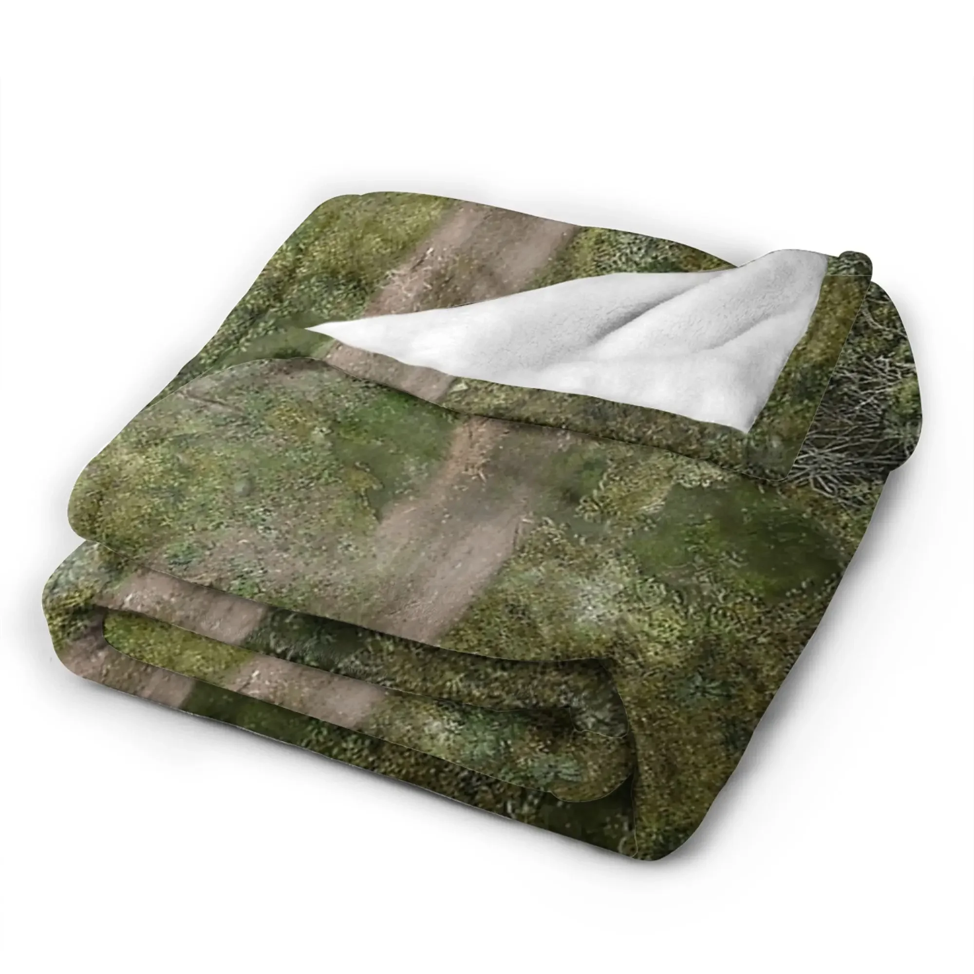 Comfortable Grass Battlemat  Blankets  Warm Soft Comfortable Plush Throw Blanket For Kids Home Decor Flannel Bedspread Bed Cover