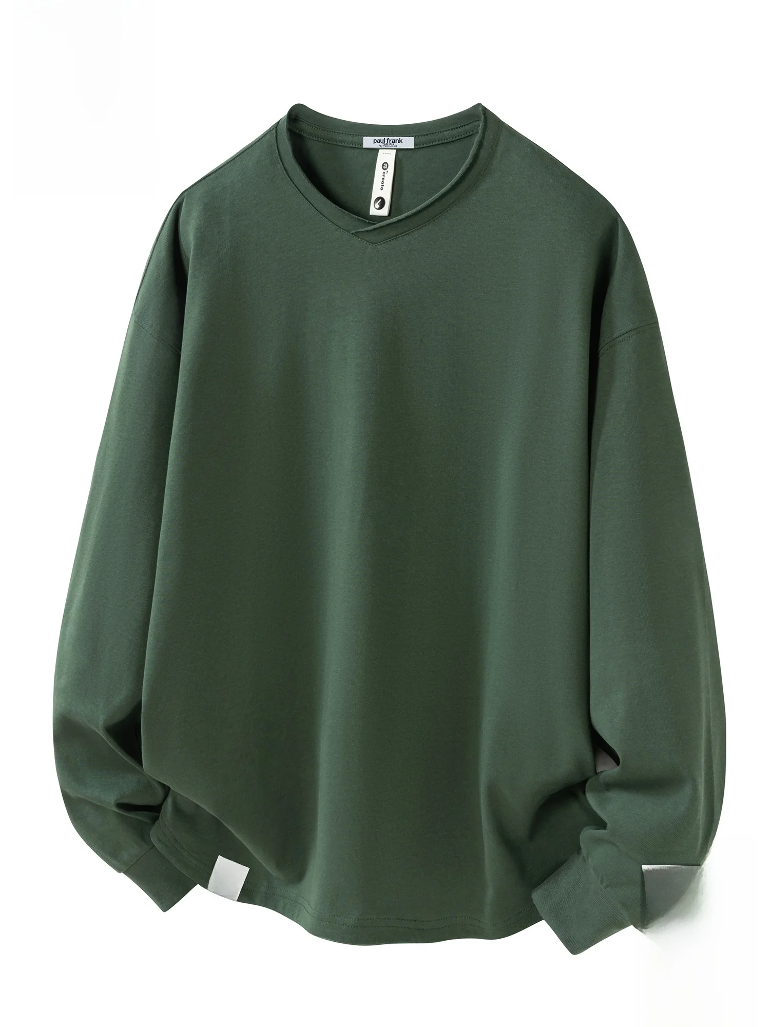 

PaulFrank Long Sve T-irt Men's Spring Casual Loose Fit round Ne Soft Comfortable Cotton ex Monkey Head Design