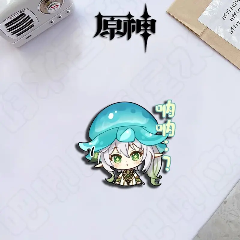 Genshin Impact Nahida Cosplay Cute Manga Badge Lapel Pin For Backpack Accessories Jewelry Decoration Gift