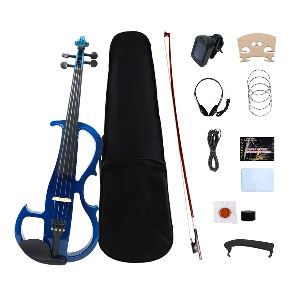 16 Inch Viola Advance New Electric Handmade Solid Wood Body Ebony Fretboard Pegs Lightweight Durable