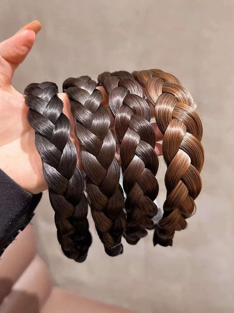 

New Arrival Extra-thick Wig Headband, Braided Wig, Twisted Braids Wig Hair Accessories