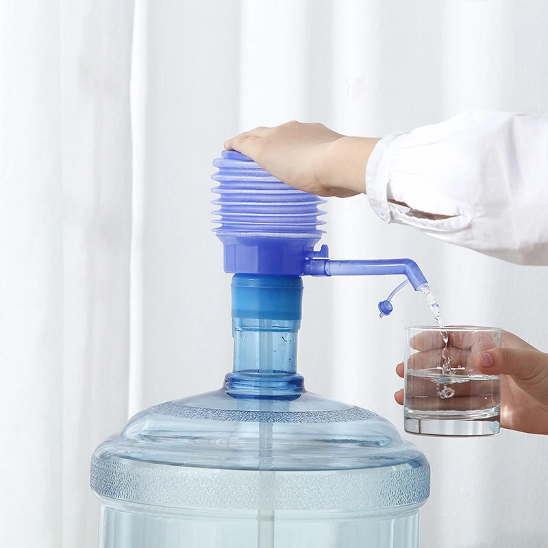 Nuevo dispensador de bomba Manual de agua potable embotellada portátil limpio y sanitario, tubo extraíble, innovador dispensador de bomba Manual de acción de vacío