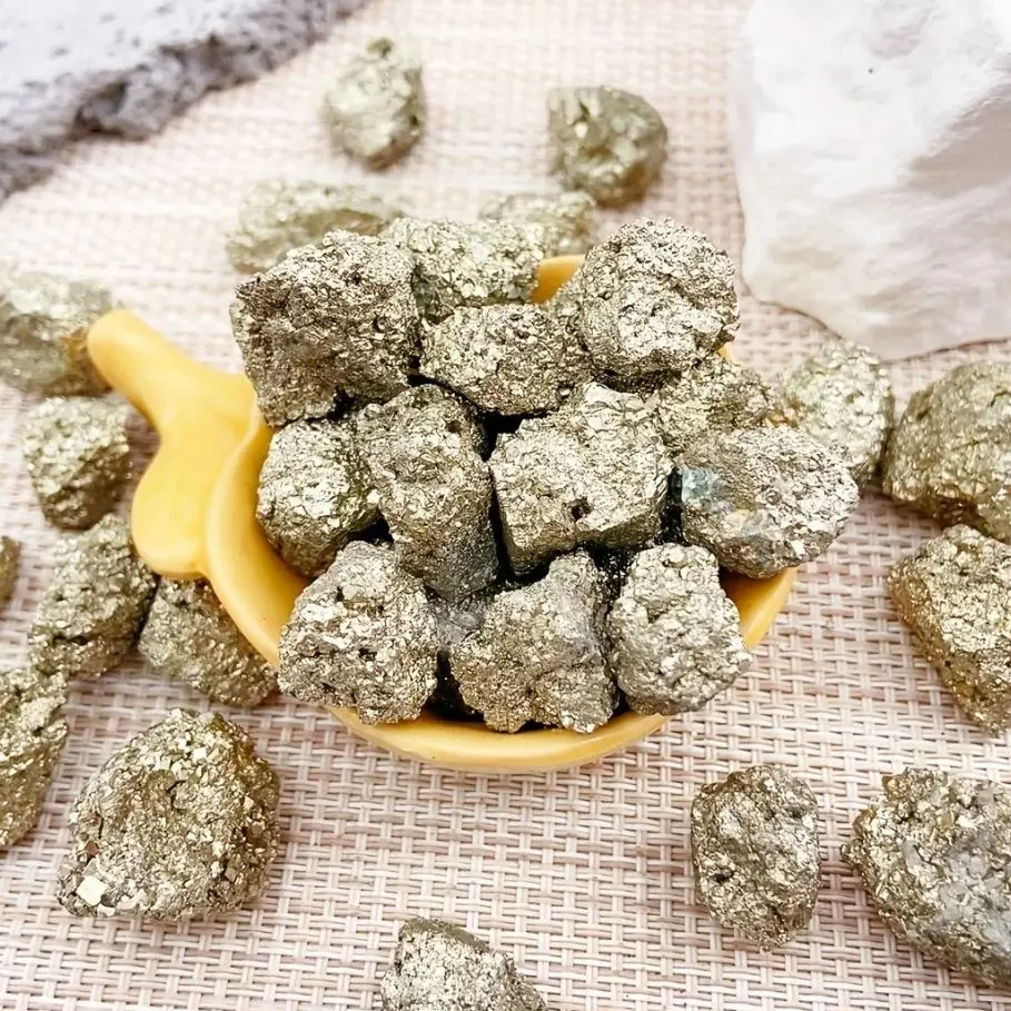 

Natural High-quality Pyrite Raw High Density Pyrite Tumbled Stones Crystals Healing Collection Enthusiasts Gifts Gemstone
