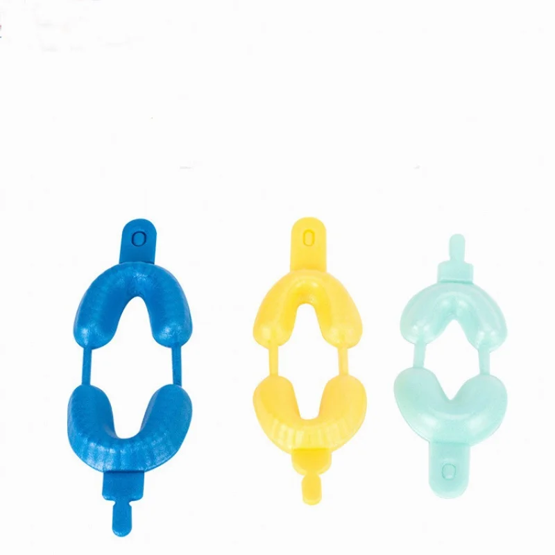 

10pcs Disposable foam dental holder, dental cleaning large, medium and small dental holder impression tool, tray mold holder