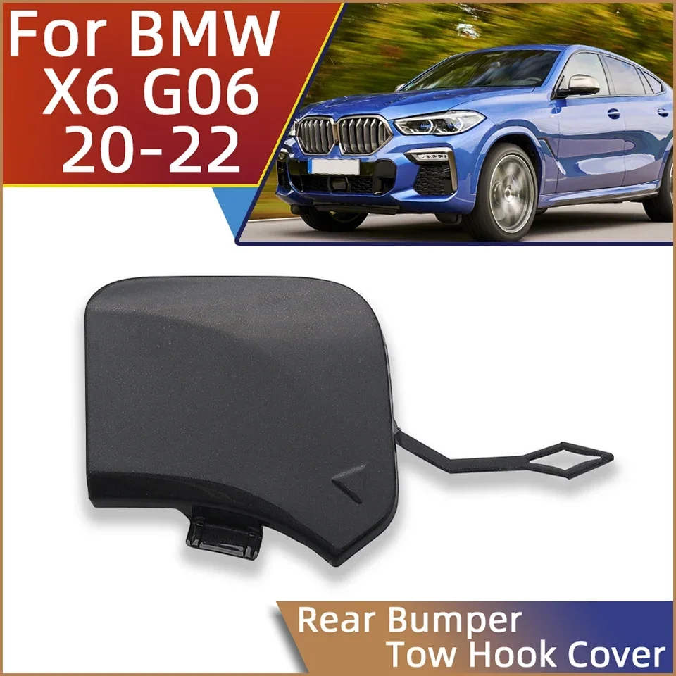 Rear Bumper Towing Hook Eye Cover Cap For 2020 2021 2022 Bmw X6 M-Sport G06 30dX 30iX 40iX M50dX M50iX#51128069967 Hauling Lid