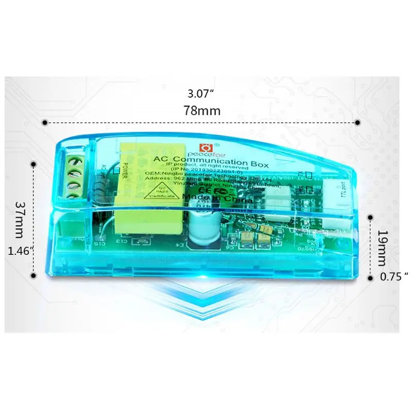 パワーメーターエネルギーモニター電力モニター PZEM-004T バージョン通信モジュール TTL Modbus-RTU シングルドロップシップ