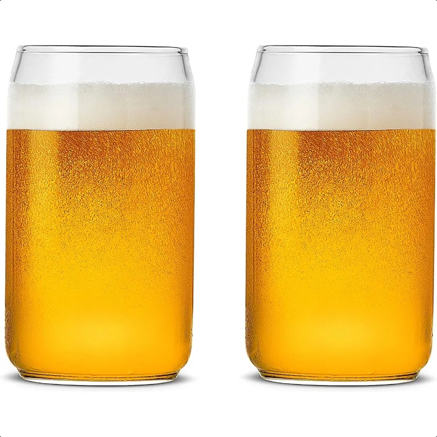 

Бокал для пива, 20 унций, набор из 2 бокалов для пива в форме банок, большие бокалы для пива для любого напитка и набора для любого случая