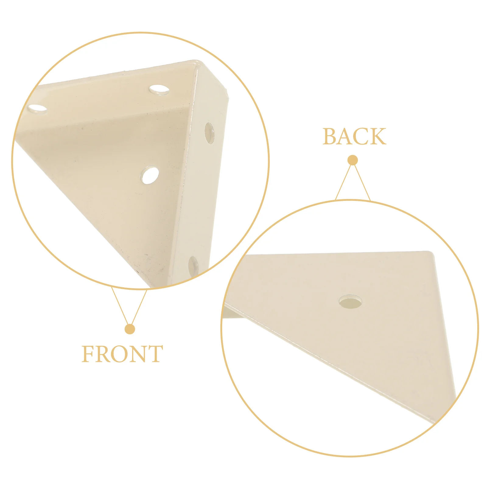 10Pcs Cold Rolled Steel Corner Brackets Bed Frame Support Stable Furniture Connectors Long Lasting Use Angle Corner Bracket