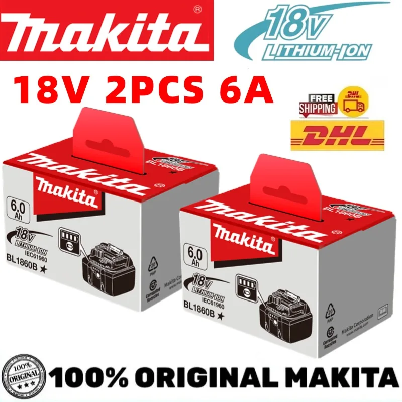 

Summer Sale,LXT Lithium-Ion Brushless,Makita 18V 6Ah Battery,For Makita BL1815, BL1830, BL1840, BL1850, BL1860,Power Battery