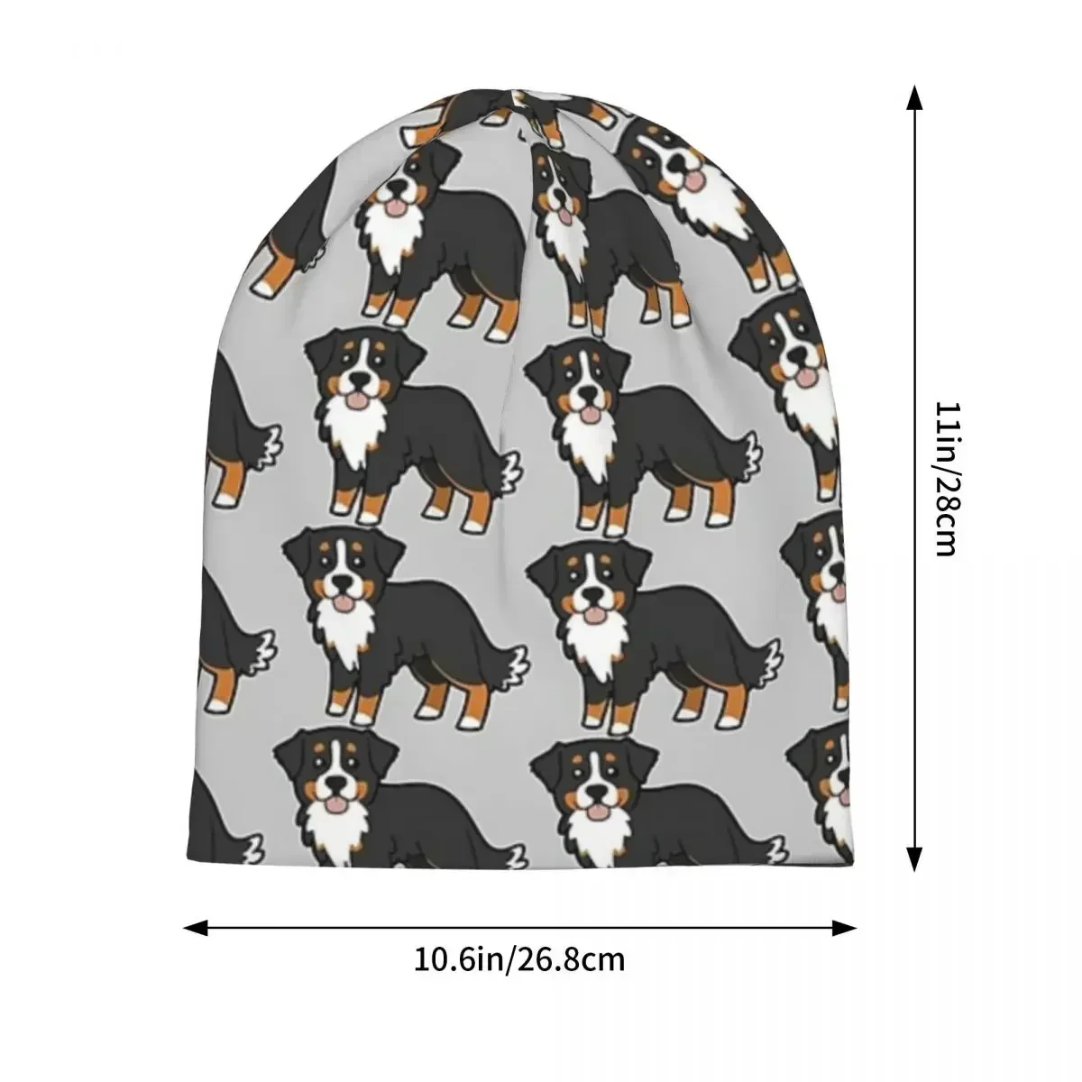 Bernese Mountain Dog. Warm Knitted Cap Hip Hop Bonnet Hat Autumn Winter Outdoor Beanies Hats for Unisex Adult