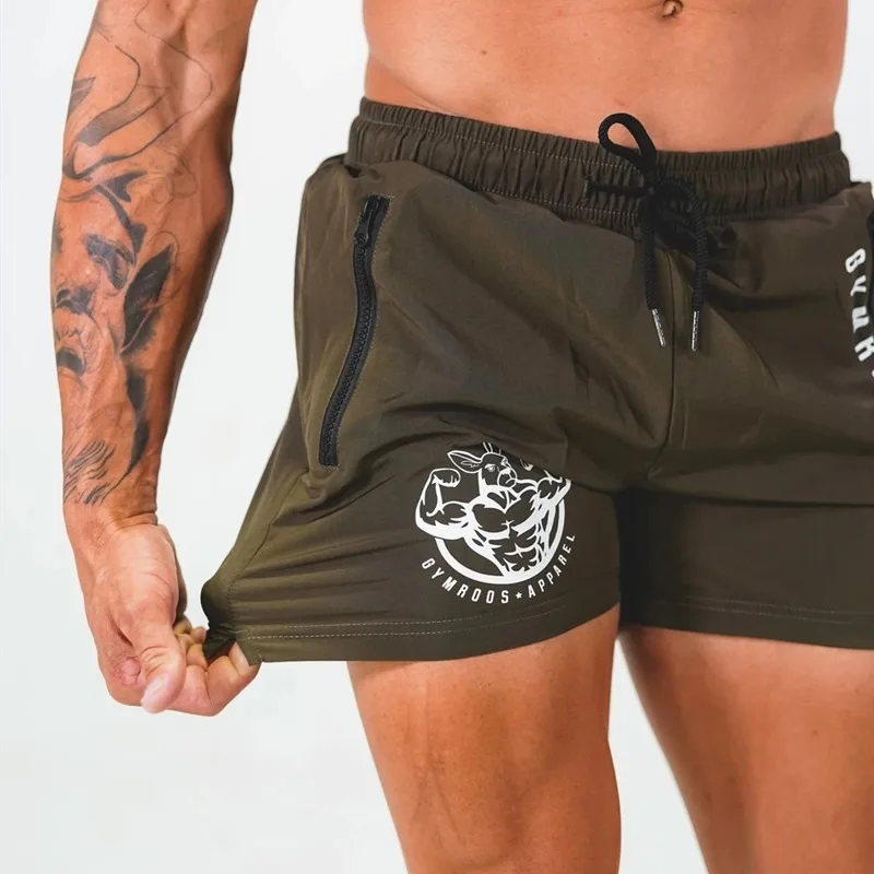 Running Sport Shorts Men Summer Gym Fitness Bodybuilding Quick Dry Bermuda Male Beach Pants Swim Trunks Jogging Training Bottoms