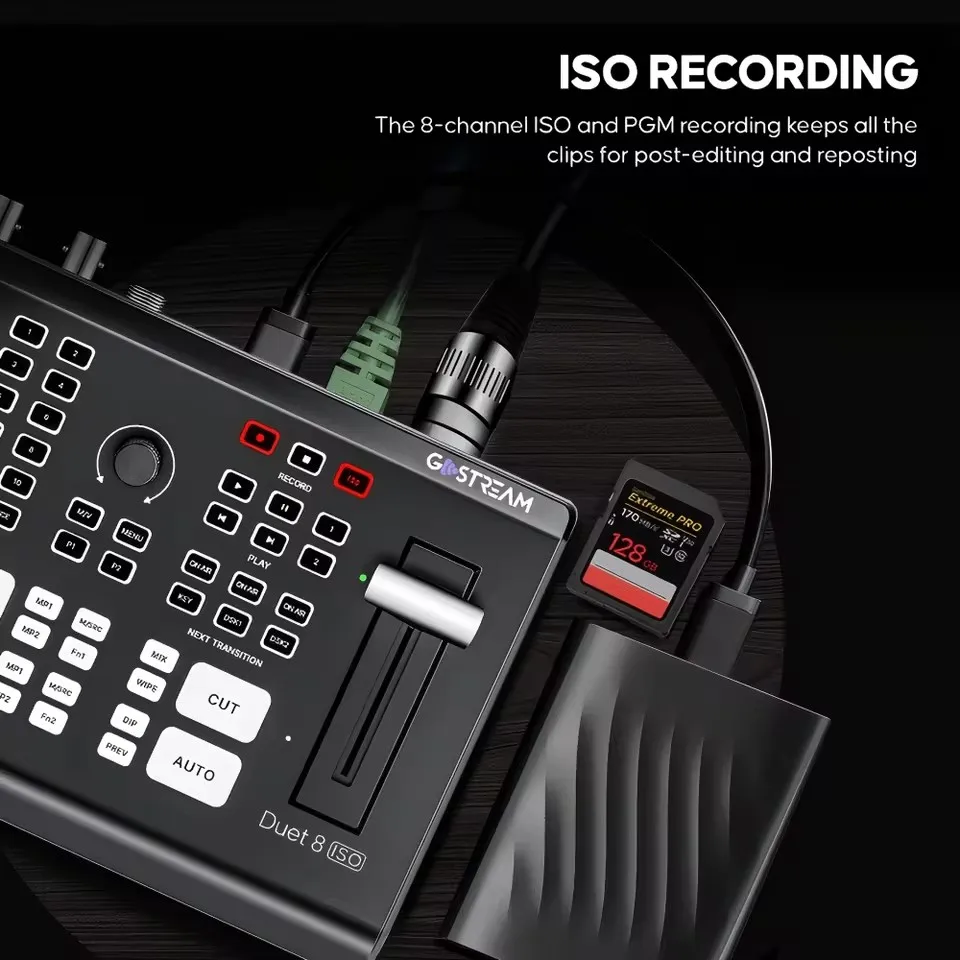 Osee GoStream Duet 8 ISO 4 HDMI&SDI Inputs 4 Stream Inputs Video