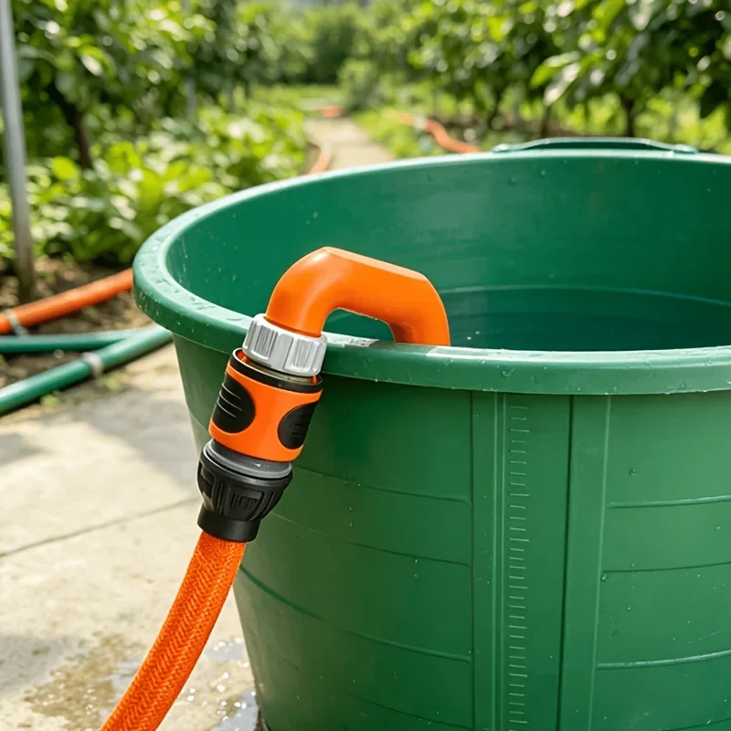 1pc Bucket Edge Hose Hook Connector,Convenient Hose Hanger Adapter for Easy Water Filling And Garden Watering, Sturdy Pipe Joint