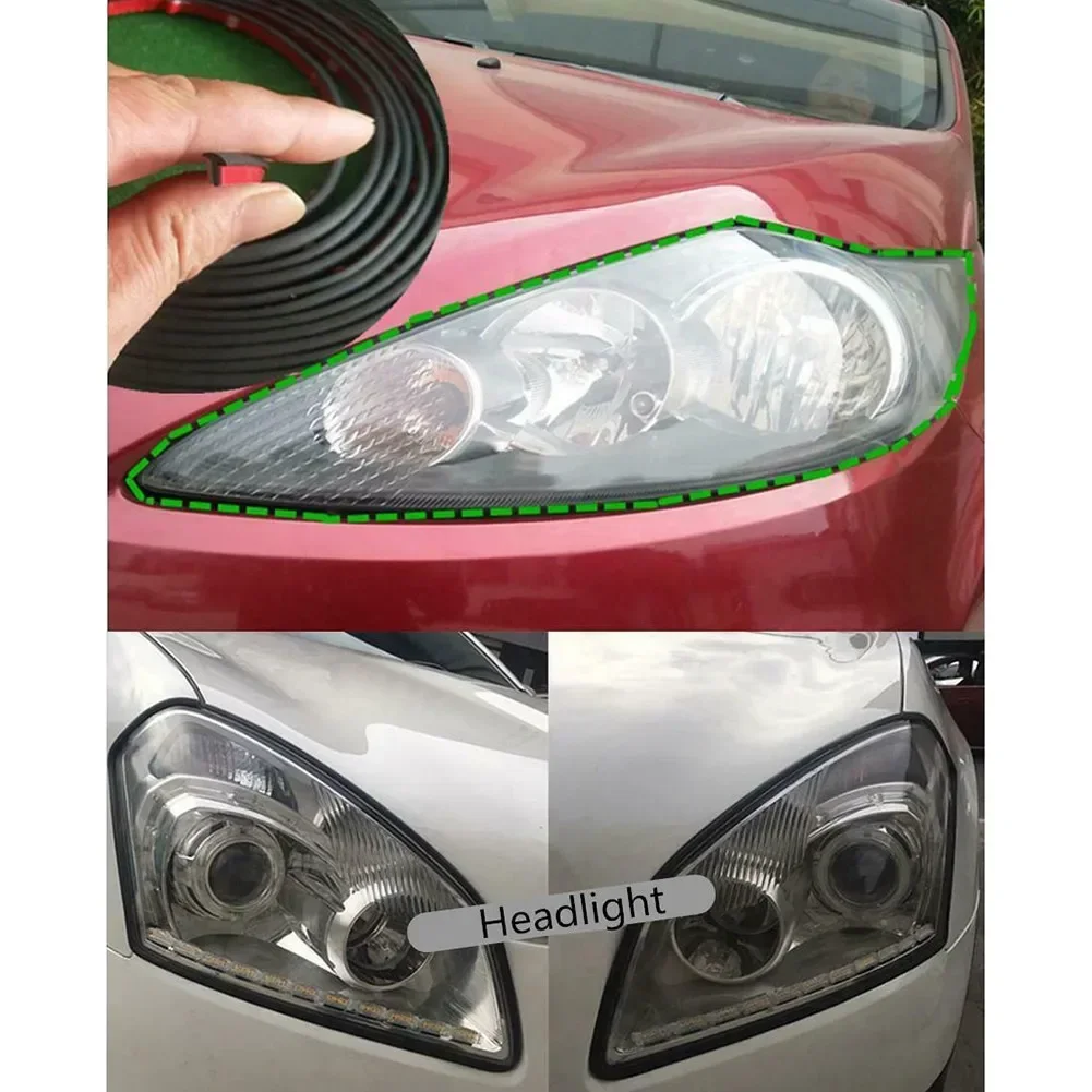 

Accessories Sealing Strip Brand New Hot Sale For Car Front Rear Bumper Trim Lip Headlight Rubber Sealed Strips