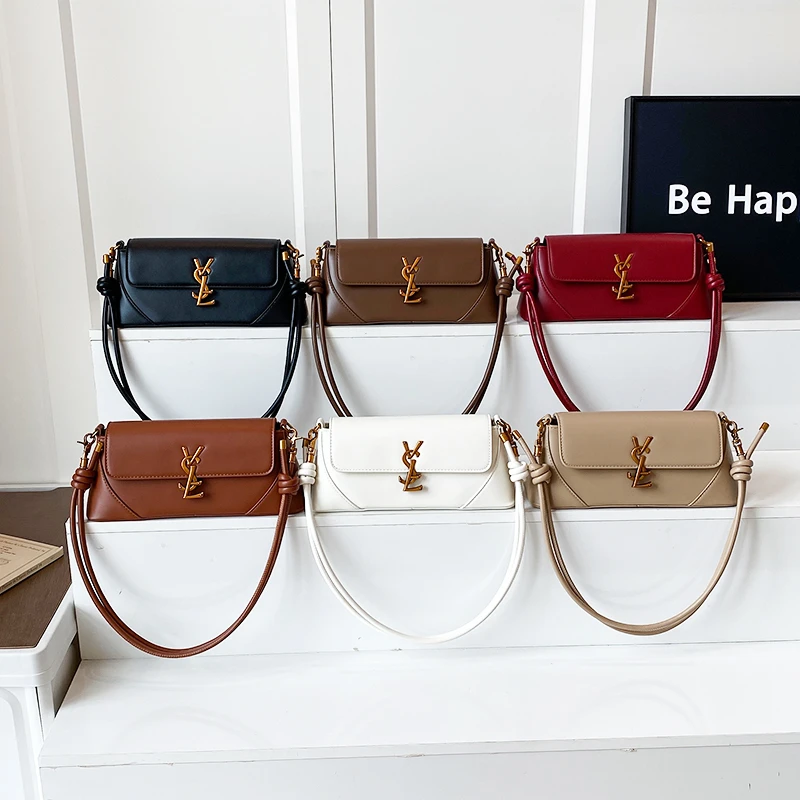 

High End Fashion Women Shoulder Bag Luxury Leather Tote Elegant Crossbody Handbag Vintage Designer