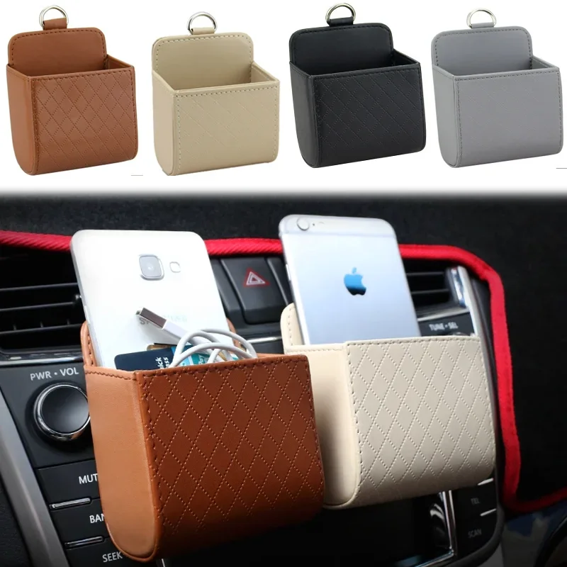 

Universal Car Air Vent Storage Bag Organizer Auto Air Outlet Phone Storage Box Multifunctional Interior Car Pocket Organization