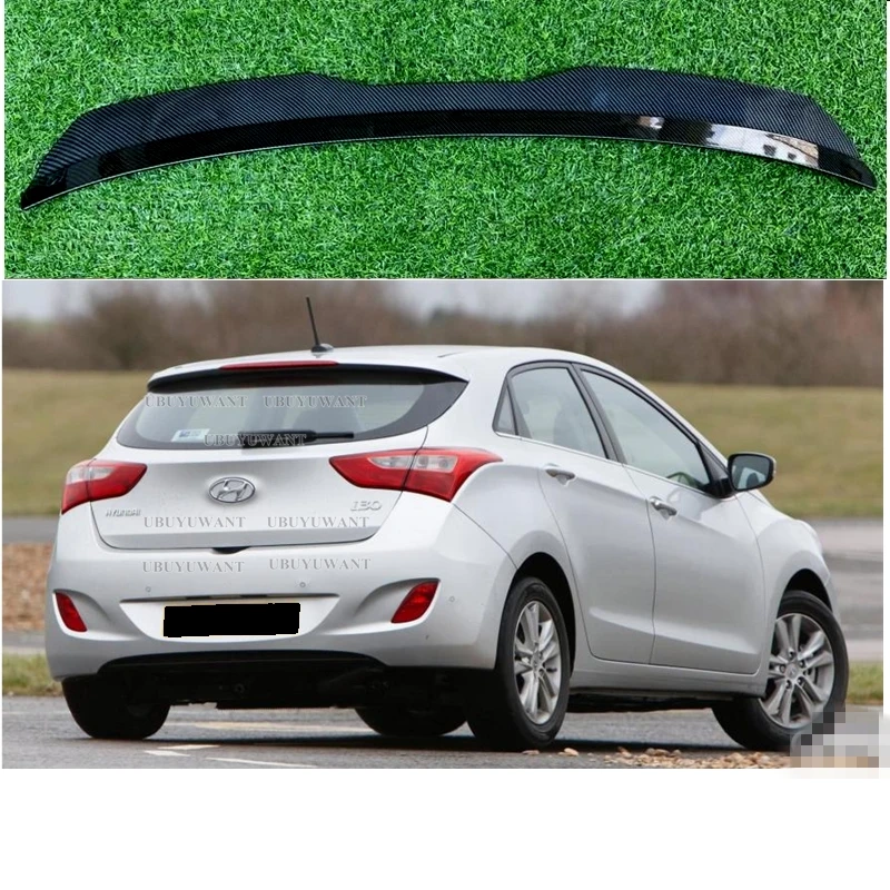 Rear Roof Lip Spoiler Wing For Hyundai I30 N MK3 I30N Hatchback 2017 2018 2019 2020 Car Tail Wing Decoration Strips