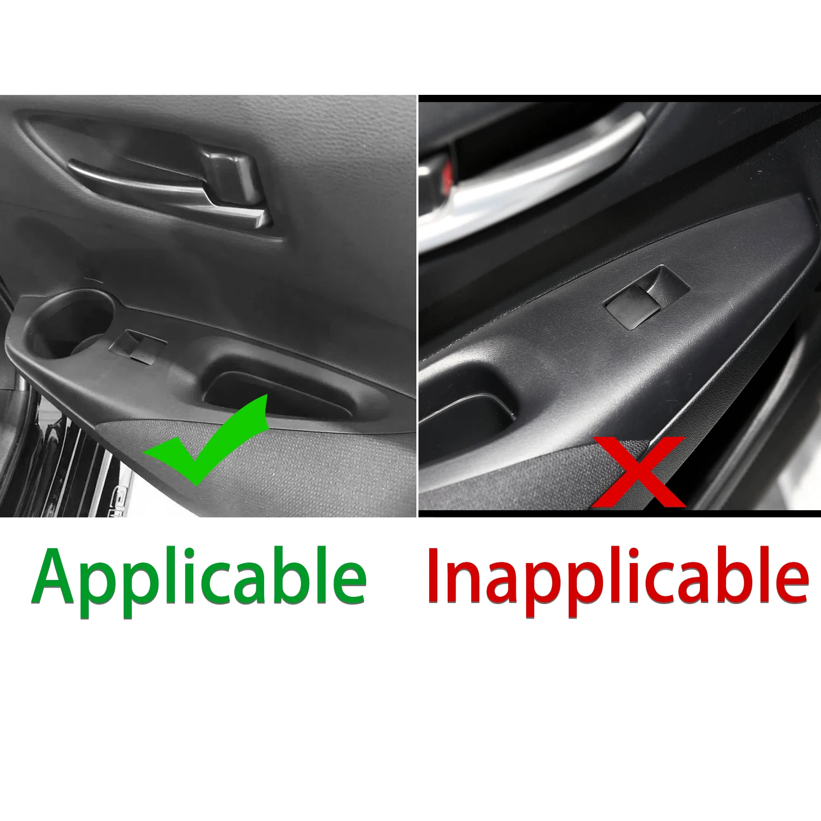 For Toyota Corolla GR 2023 2024 2025 Real Dry Carbon Fiber Rear Door Window Lift Panel Trim Cover Car Accessories Modification