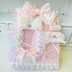 Cute Top Loader A5 Pink Album Bookbinder Photo Card Collect Poker Holder Star Chasing Kpop Cards Sleeve Ruffles Race Plush Decor