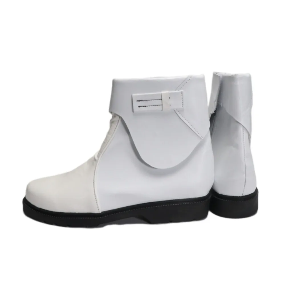 ร้านยูคอสเพลย์ รองเท้าคอสเพลย์นักรบขาว รองเท้าคอสเพลย์อนิเมะ รองเท้าบูท อุปกรณ์ประกอบชุดฮาโลวีน