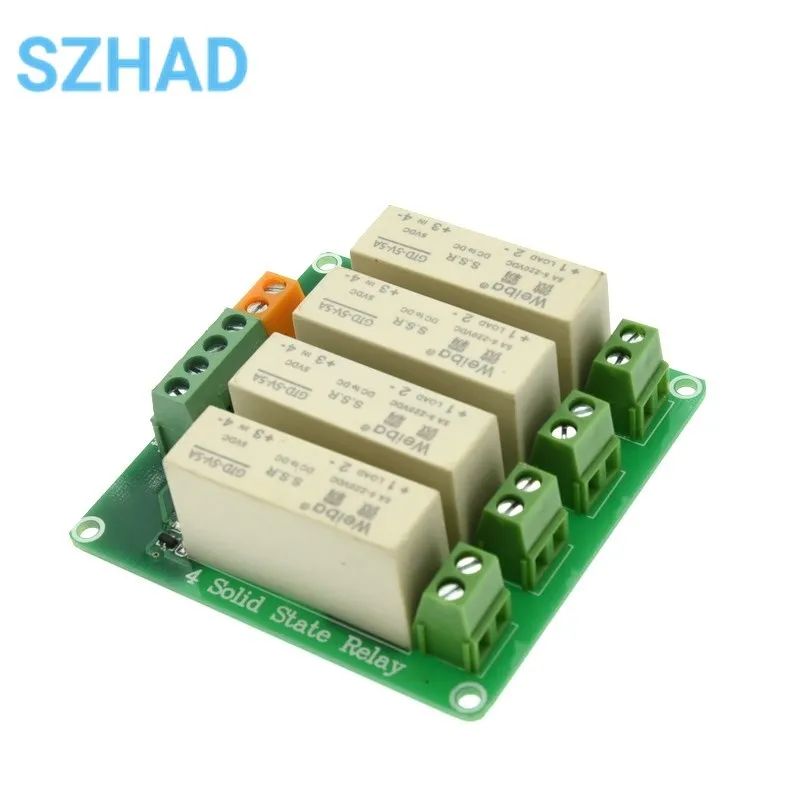 1 2 4 8 Channel Low-level trigger solid state relay module DC control DC single phase relay solid state 5A for arduino raspberry