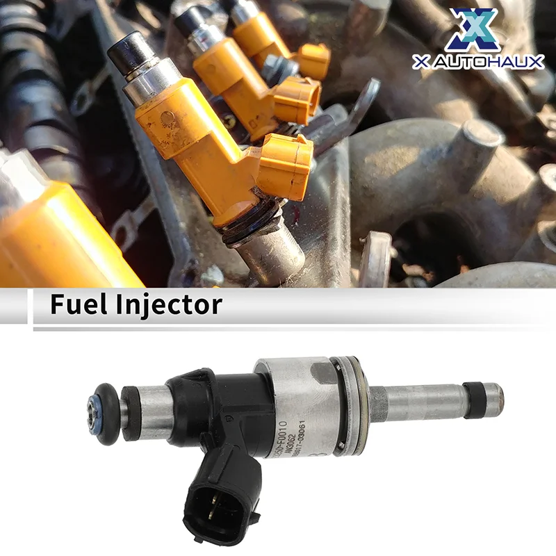 X Autohaux Auto Fuel Injector for Toyota Camry Hybrid 2.5 2018-2020 1 Pc Black Silver Tone Plastic Metal Vehicle Fuel Injector